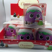 Jouet géant anti-stress en forme d'aubergine en TPR, vente en gros, jouet sensoriel géant de Noël en TPR, Squishy Fidget