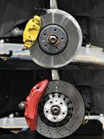 Étriers de frein 8N compatibles principalement avec Audi RS4/RS5 B9 S5/SQ5 CR Golf R GTI MK8 Porsche Macan, nécessitant des jantes de 19 pouces, étriers BBK