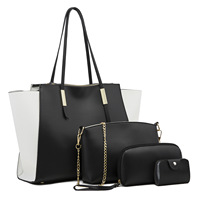 Collection de Sacs à Main Trapèze pour Femmes 4 Pièces, Fermeture Éclair, Doublure Polyester – Nouveauté 2021, Offre Spéciale