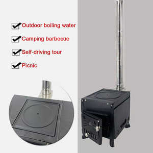 Tienda de campaña clásica para exteriores, <span class=keywords><strong>estufa</strong></span> de <span class=keywords><strong>leña</strong></span> para tienda, calefacción y quemador de cocina - Product Image 6