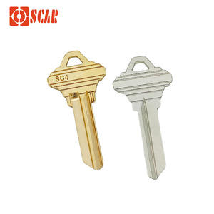 Llave de puerta popular adecuada para el mercado americano SC4 Llave de cobre en blanco Suministros de <span class=keywords><strong>cerrajero</strong></span> Llaves de latón - Product Image 1