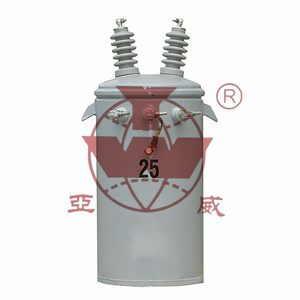 Transformador de distribución monofásico de 37.5kva 50kva 75kva para montaje en altura, sumergido en aceite - Product Image 1