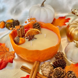 Velas Aromáticas de Cera de Soya Pura Totalmente Natural con Aroma a <span class=keywords><strong>Canela</strong></span> y Naranja Dulce, Sin Etiqueta, Velas Hechas a Mano de Lujo con Múltiples Núcleos y Aromas Únicos - Product Image 1