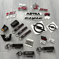Autocollant 3D en métal pour voiture, emblème lettre, logo de coffre arrière, décalcomanie décorative pour accessoires de style automobile