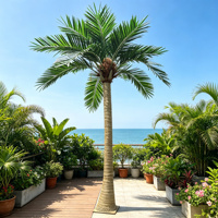 Palmiers artificiels géants d'extérieur : Faux palmiers à noix de coco, palmiers royal dattier, Washingtonia, Areca – Idéaux pour projets de paysagisme et de complexes hôteliers, résistants aux UV et ignifuges.
