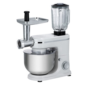Robot culinaire multifonction 3-en-1 électrique 1500W 6L avec hachoir à viande robuste, bol mélangeur en acier inoxydable et batteur sur socle 6 vitesses - Product Image 2