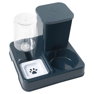 Distributeur automatique de nourriture et d'eau pour chat et chien, grande capacité, design moderne, ensemble de bols pour animaux de compagnie - Product Image 5