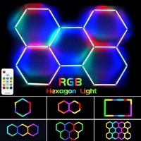 Garage de vente d'usine professionnel rgb a mené la lumière d'hexagone 2023 nouvelle lumière menée de tube de haute qualité rgb