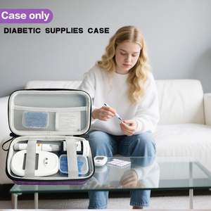 Estuche <span class=keywords><strong>de</strong></span> Viaje para Suministros <span class=keywords><strong>de</strong></span> Diabetes, para Tiras Reactivas <span class=keywords><strong>de</strong></span> Glucosa en Sangre, Dispositivo <span class=keywords><strong>de</strong></span> Punción con 2 Cajas Transparentes Pequeñas y 1 Hebilla <span class=keywords><strong>de</strong></span> Escalada - Product Image 4