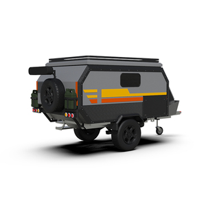 Remolque de <span class=keywords><strong>Camping</strong></span> Ligero <span class=keywords><strong>para</strong></span> Exteriores, <span class=keywords><strong>con</strong></span> Puerta de Entrada, Cocina, Puntos de Anclaje, Piso Duro, Todoterreno - Product Image 2