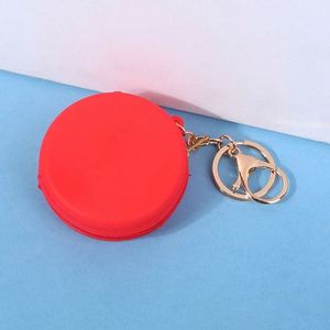 Sac cosmétique étanche en silicone pour filles NH NH055, fermeture éclair, couleur unie, étui élégant pour écouteurs et monnaie, style bonbon - Product Image 5