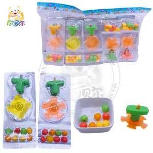Individuelles Bonbonspielzeug lustiges Dreh-Top-Spielzeug und Mischbares Frucht-Gummi-Spielzeug