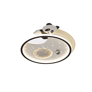 Lumière de plafond pour chambre d'enfant, LED à spectre <span class=keywords><strong>complet</strong></span>, protection des yeux, design moderne, simple, créatif, <span class=keywords><strong>dessin</strong></span> <span class=keywords><strong>animé</strong></span>, panda roux, lapin - Product Image 6