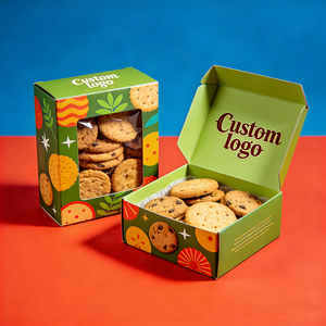 Boîtes à biscuits transparentes, présentoir clair, logo personnalisé, design élégant, refermable, protection de la fraîcheur, emballage de boulangerie - Product Image 4