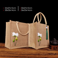 Sacs à provisions en Jute de transport pliable, recyclage naturel bon marché, usine