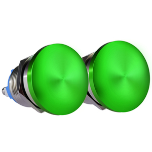 Mushroom Push Button Switch 16mm Compact Metal Button Switch For Space Limited Equipment Interface - Product Image 1