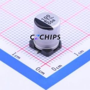 EEETG1E101P ตัวเก็บประจุแบบอิเล็กโทรไลต์อะลูมิเนียมแบบ SMD ( ความจุ: 100uF ) ( ความแม่นยำ: 20% แรงดันไฟฟ้าที่กำหนด: 25V ) - Product Image 1