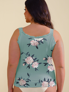 Direkt vom Hersteller: OEM Kundenspezifisch Bedrucktes Damen-Freizeit-Top mit Spitzenbesatz, Individuellem Muster und Farbe - Product Image 4