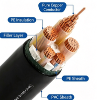 Cable de Alimentación YJV de Cobre XLPE 0.6/1kV Equivalente a NYY para Construcción Subterránea y Distribución Eléctrica