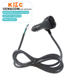 12V DC Pigtail Cable Cigarette Lighter Male <b>Plug</b> to Bare Wire with Rocker Switch Fused Replacement DIY Car Power <b>Adapter</b> - Product Image 1