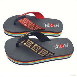 Sandalias de Hombre Nicecin, Estilo Étnico, con Tiras de Tela, Chanclas Planas Ligeras para Playa y Exteriores, Fabricante Personalizado - Product Image 3