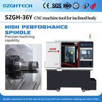 L'ingénieur Dacy recommande la machine à tour CNC à 3 axes économique SZGH-36Y 600 mm Tour horizontal à banc incliné