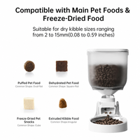 Distributeur automatique de nourriture pour animaux de compagnie classique 4L, commande par bouton, alimentation programmée avec contrôle des portions pour chats et petits chiens