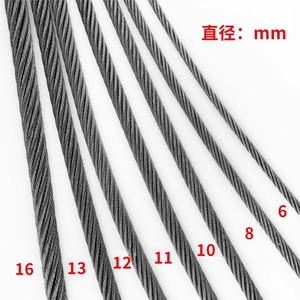 Cable de acero para máquina de tracción, 8mm, 10mm, 12mm, con núcleo de cáñamo, para elevadores de construcción - Product Image 3