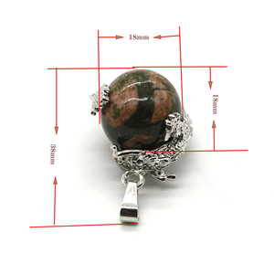 Vente en gros de pendentifs de bijoux à la mode perles de pierre naturelle pendentifs de pierre d'oeil de tigre pour la fabrication de bijoux - Product Image 2