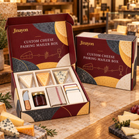 Boîte d'expédition personnalisée pour l'accordage des fromages, en carton ondulé, pour coffrets cadeaux alimentaires