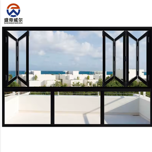 Ventana Plegable <span class=keywords><strong>de</strong></span> Aluminio <span class=keywords><strong>de</strong></span> Fácil Instalación Lista para Enviar, Ventana <span class=keywords><strong>de</strong></span> Vidrio Plegable <span class=keywords><strong>de</strong></span> Estilo Moderno para <span class=keywords><strong>Terraza</strong></span> y Barra Exterior - Product Image 5