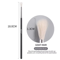 Pinceau de maquillage outils de beauté manche en plastique meilleure vente d'outils cosmétiques mélange de fard à paupières avec logo personnalisé pinceaux de maquillage pour fille