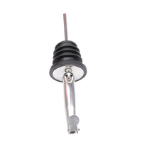 Tapón Vertedor de Acero Inoxidable con Tapa Abatible para Botellas de Aceite, Vino, Vinagre y Licores