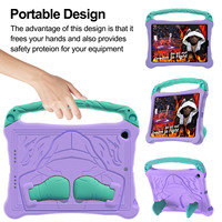 Étui de protection pour tablette avec support, thème dessin animé personnalisé, pour iPad Pro 10,5 pouces/Air3 (2017/2019) avec sangle réglable adaptée aux enfants