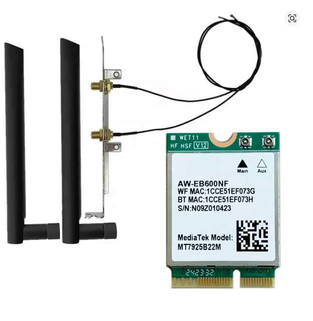 MT7925 Chipset Wireless Card for Laptops Mini PC Embedded Module Tri-Band Low Power Ngff M.2 Interface Wireless Module