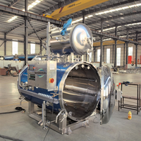 Stérilisateur horizontal en acier inoxydable pour aliments humides pour animaux de compagnie en conserve, autoclave, retort