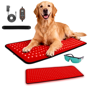 Tapis de thérapie par lumière rouge pour animaux de compagnie, coussin chauffant pour chiens et chats, pour soulager les douleurs articulaires, la relaxation et la récupération, taille 86*30CM - Product Image 1