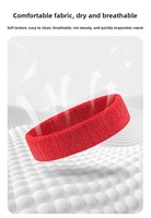 Bandeau de sport en gros respirant, absorbant la transpiration, en tissu éponge, anti-transpiration, pour le cyclisme, la course à pied et le fitness