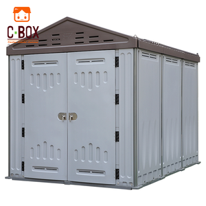 Cbox Easy To Assemble Prefab House Hdpe Plastic Outdoor Storage Shed Plastic For Sale