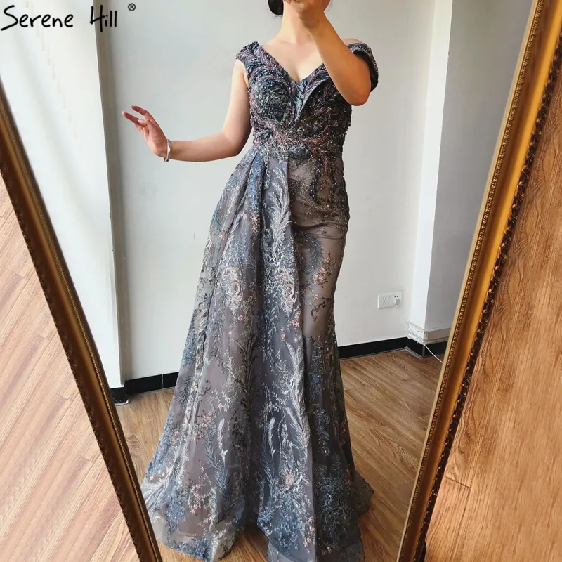 Vestido sexy cinza v sem mangas sereia, vestido de festa para mulheres com decote, sereia, 2021