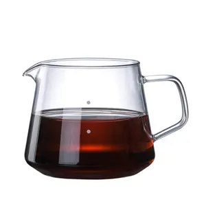 Ecocoffee New Product Arrivals 400ml 600ml Borosilicate Glass Coffee Server Hand Drip pot Barista accessories DP400/DP600