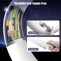 Kabel Pengisian Cepat 60W 5A Dual Type-C Warna Oranye untuk iPhone, Ponsel, Tablet, dan Komputer (Grosir)