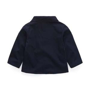 Nouvel ensemble de vêtements pour bébé garçon : chemise à manches longues avec nœud papillon, tenue élégante et décontractée, vente en gros - Product Image 4