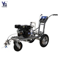 Machine de marquage routier manuelle sans air à peinture froide pour les lignes de stationnement, les routes rurales et la signalisation de sécurité routière