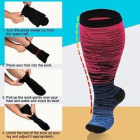 Bas de compression épaissis grande taille à haute élasticité pour l'exercice et le fitness, chaussettes de compression les plus vendues