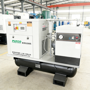 Compresseur à vis industriel portable monophasé 220V 7.5kw 11kw 15kw silencieux 10HP avec sécheur 600L 1000L - Product Image 4