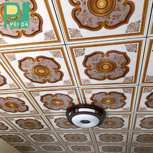 Faux plafond en PVC <span class=keywords><strong>à</strong></span> marbrure creuse, estampage <span class=keywords><strong>à</strong></span> chaud, panneau <span class=keywords><strong>60x60</strong></span> pour les institutions - Product Image 1