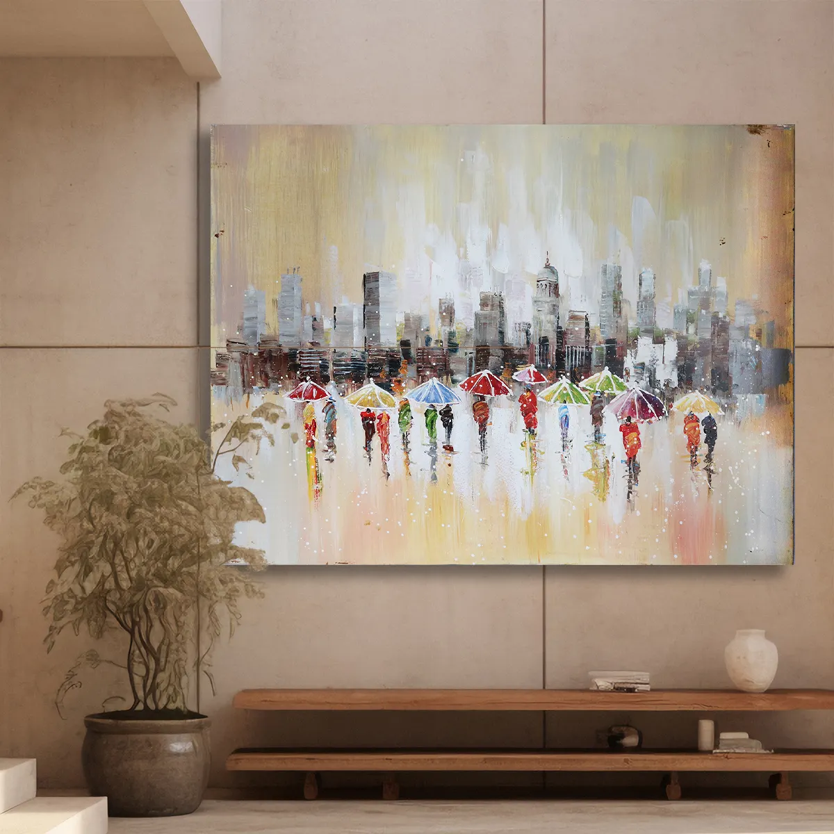 City Street Landschaft Wand kunst Bilder Drucke Abstrakte Leinwand Malerei Für Zuhause Wohnzimmer Dekor Geschenk