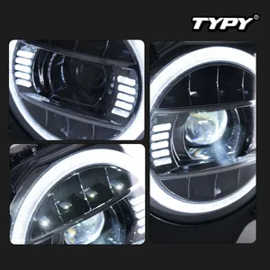 Kit de modification de phares TYPY 2024 pour LC76, style G, avec lentilles LED et feux de jour 12V, neuf - Product Image 5