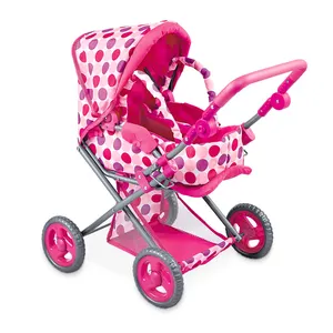 Finja Jogar Stroller Para Boneca Dobrável Multifuncional Carrinho De Boneca Brinquedos Para Crianças Jogando Casa Jogo